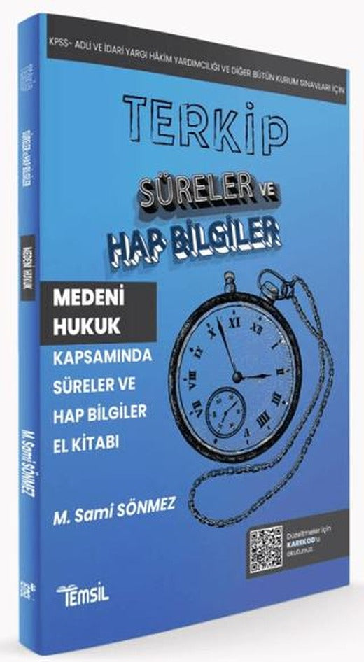 Terkip Medeni Hukuk Kapsamında Süreler ve Hap Bilgiler El Kitabı | Temsil Kitap (Ciltsiz)