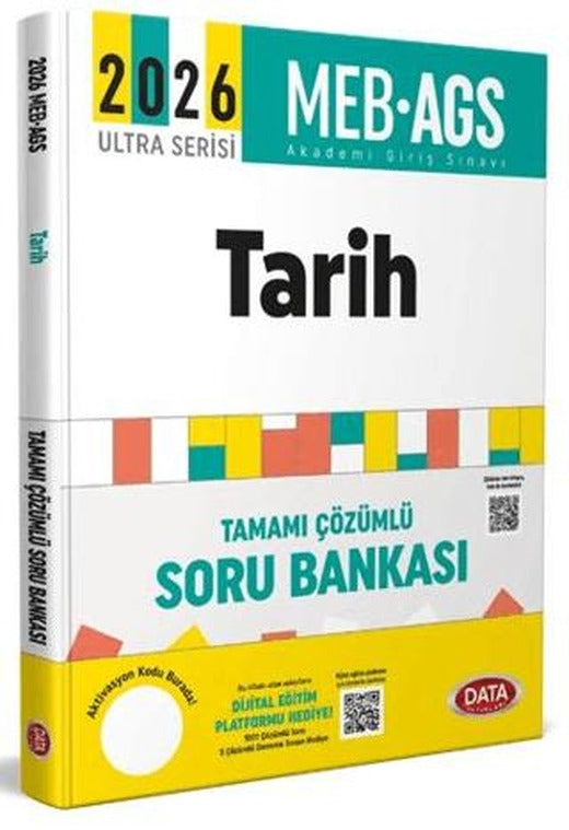 2026 AGS Ultra Serisi Tarih Soru Bankası - Karekod Çözümlü | Data Yayınları (Ciltsiz)