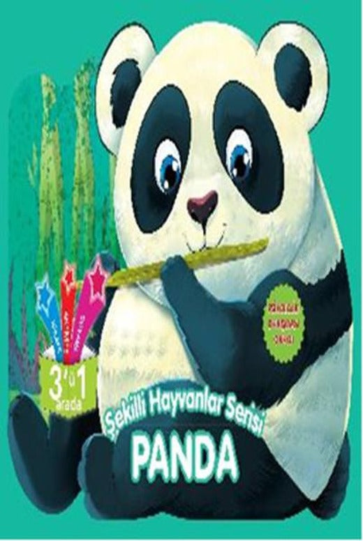 Şekilli Hayvanlar Serisi - Panda | Parıltı Yayınları - Çocuk Kitapları Dizisi (İnce Kapak)