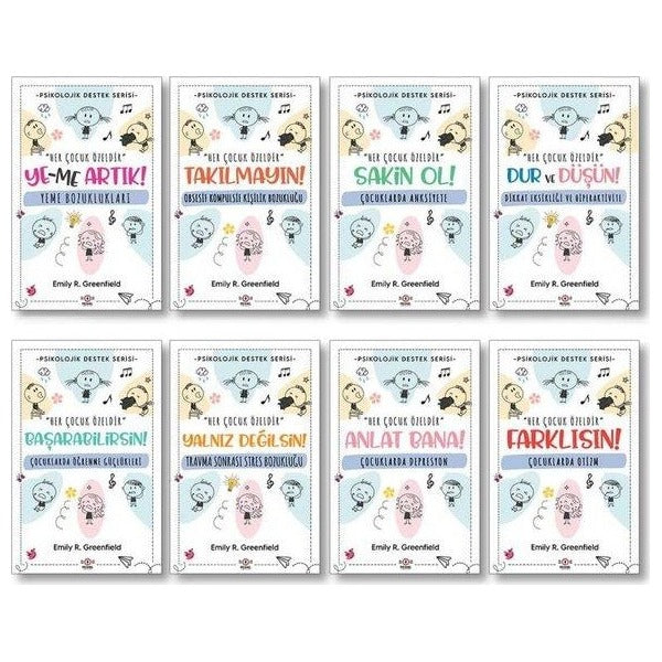 Çocuklar İçin Psikolojik Destek Seti - 8 Kitap Takım | Nesnel Yayınları (İnce Kapak )
