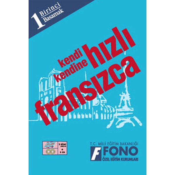 Hızlı Fransızca 1.Basamak Seti-Kutu | Fono Yayınları (İnce Kapak)