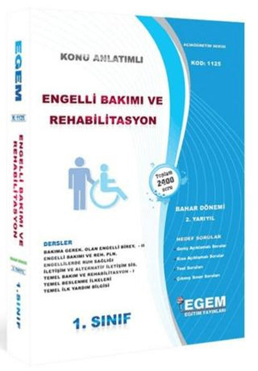 AÖF 1. Sınıf Engelli Bakımı ve Rehabilitasyon Bahar Dönemi