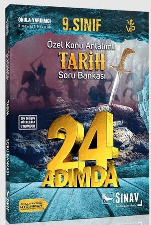 Sınav 9.Sınıf Tarih 24 Adımda Özel Konu Anlatımlı Soru Bankası | Sınav Dergisi Yayınları (İnce Kapak)