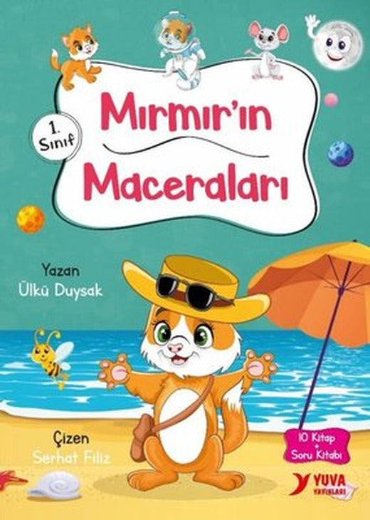 Mırmır'ın Maceraları Seti - 10 Kitap Takım + Soru Kitabı | Yuva (İnce Kapak)