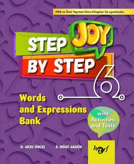 Step By Step Joy 6.Sınıf Words and Expressions Bank | Harf Eğitim Yayıncılık (İnce Kapak)