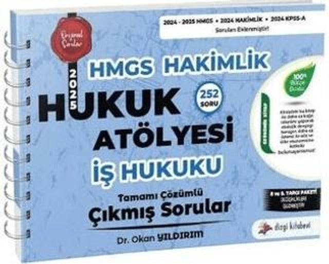 HMGS Hakimlik İş Hukuku Hukuk Atölyesi Çıkmış Sorular | Dizgi Kitap (Ciltsiz)