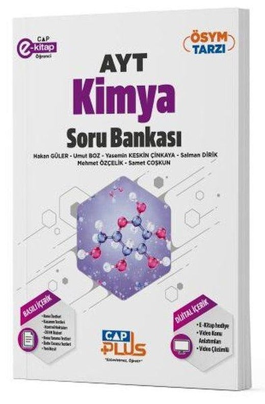 2023 AYT Kimya Plus Soru Bankası | Çap Yayınları (İnce Kapak)