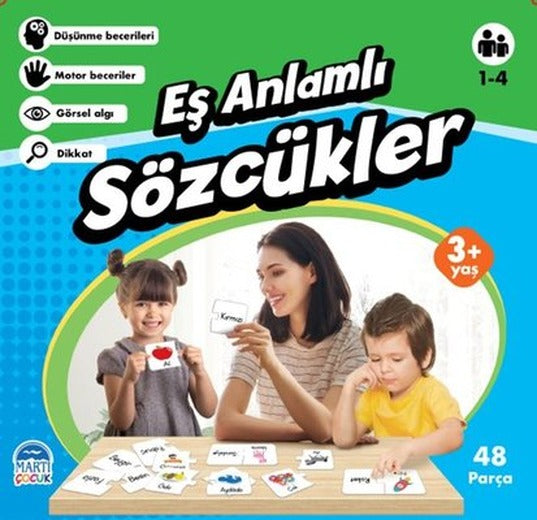 Eş Anlamlı Sözcükler-Eğitici Yapboz 3+ Yaş | Martı Yayınları