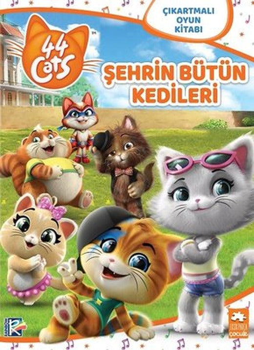 Şehrin Bütün Kedileri-Çıkartmalı Oyun Kitabı-44 Cats | Eksik Parça