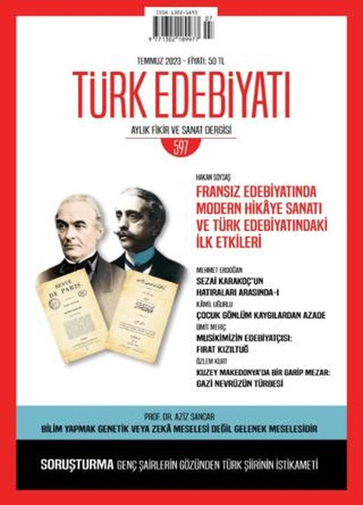 Türk Edebiyatı Dergisi Sayı: 597 Temmuz 2023 | Türk Edebiyatı Dergisi (Ciltsiz)