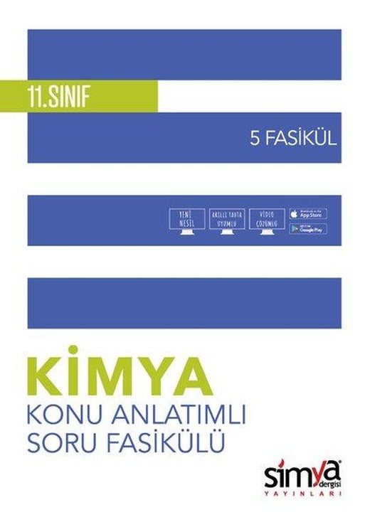 11. Sınıf Kimya Konu Özetli Soru Fasikülü - 5 Adet | Simya Dergisi Yayınları (İnce Kapak)