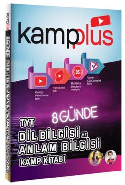 Kampplus 8 Günde TYT Dil Bilgisi ve Anlam Bilgisi Kamp Kitabı | Tonguç Akademi (Ciltsiz)