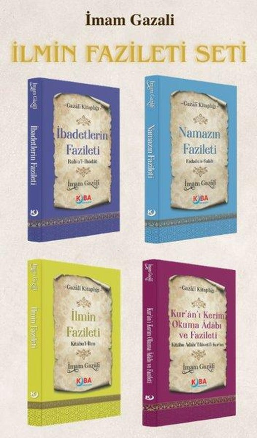 İmam Gazali İlmin Fazileti Seti - 4 Kitap Takım | Kuba Yayınları (İnce Kapak)