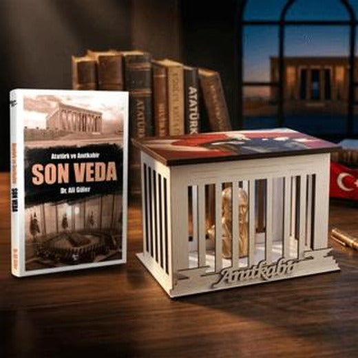 Son Veda ve Atatürk Büstlü Ahşap Anıtkabir Işıklı Maket | Halk Kitabevi (Ciltsiz)