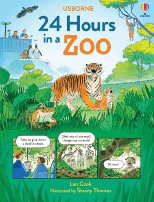 24 Hours In A Zoo | Usborne (Ciltli)