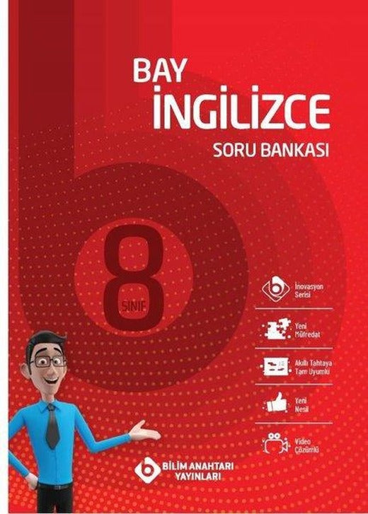 Bay LGS İngilizce Soru Bankası | Bilim Anahtarı Yayınları (İnce Kapak)