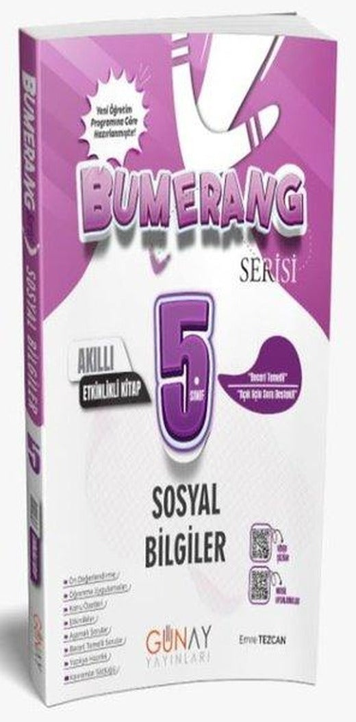 5. Sınıf Bumerang Etkinlikli Sosyal Bilgiler | Günay Yayıncılık (İnce Kapak)