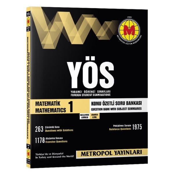 YÖS Matematik 1 Konu Özetli Soru Bankası Başlangıç Seviyesi