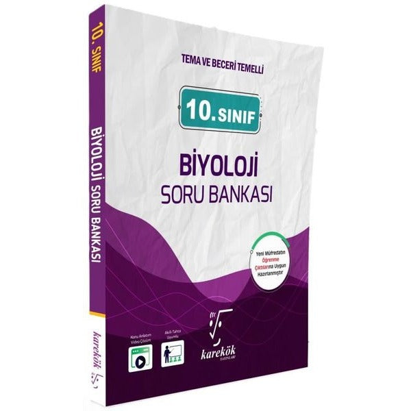 10. Sınıf Biyoloji Soru Bankası | Karekök Eğitim Yayın (İnce Kapak)