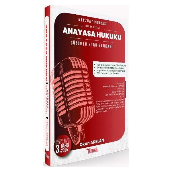 Anayasa Hukuku Çözümlü Soru Bankası | Temsil Kitap (Ciltsiz)