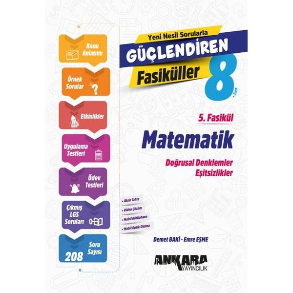 8. Sınıf Matematik Güçlendiren 5. Fasikül | Ankara Yayıncılık (İnce Kapak)