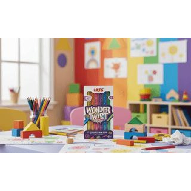 Let’s Wonder Twist Neon Çevirmeli Mum Boya 6 Renk | Lets