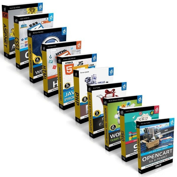 Web Tasarım Seti 3-9 Kitap Takım | Kodlab (İnce Kapak)