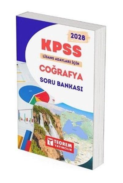2028 KPSS LİSANS Adayları İçin Coğrafya Soru Bankası | Teorem Yayınları (İnce Kapak)  - Resim 1