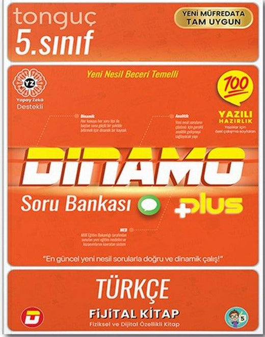 5. Sınıf Dinamo Türkçe Soru Bankası | Tonguç Akademi (İnce Kapak)