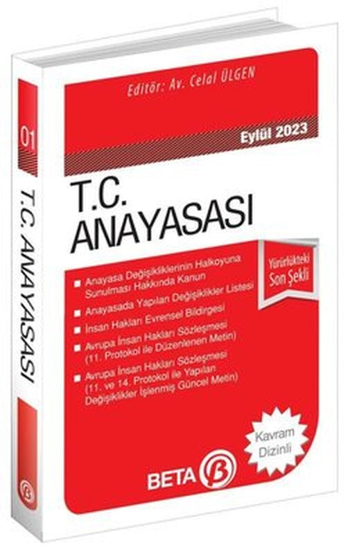 T.C. Anayasası Eylül 2023 - Yürürlükteki Son Şekli | Beta Yayınları