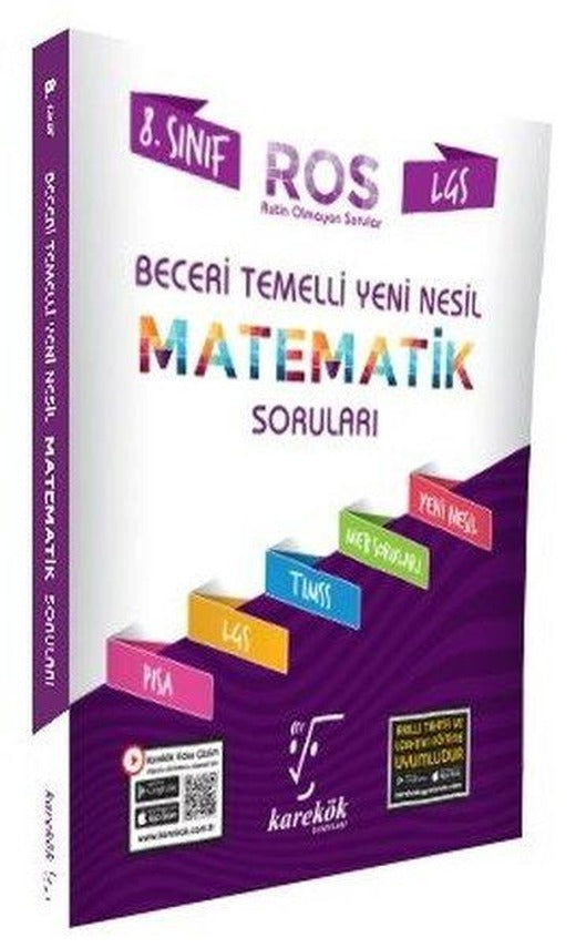 8.Sınıf Rutin Olmayan Matematik Soruları | Karekök Eğitim Yayın (İnce Kapak)