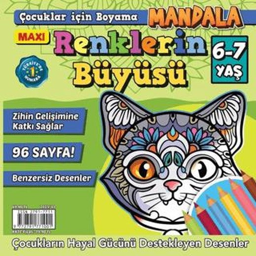 Maxi Renklerin Büyüsü Çocuklar İçin Boyama 5 | Maxi Yayıncılık (Ciltsiz)