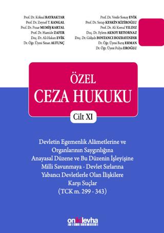 Özel Ceza Hukuku Cilt XI | On İki Levha Yayınları (Ciltsiz)  - Resim 1
