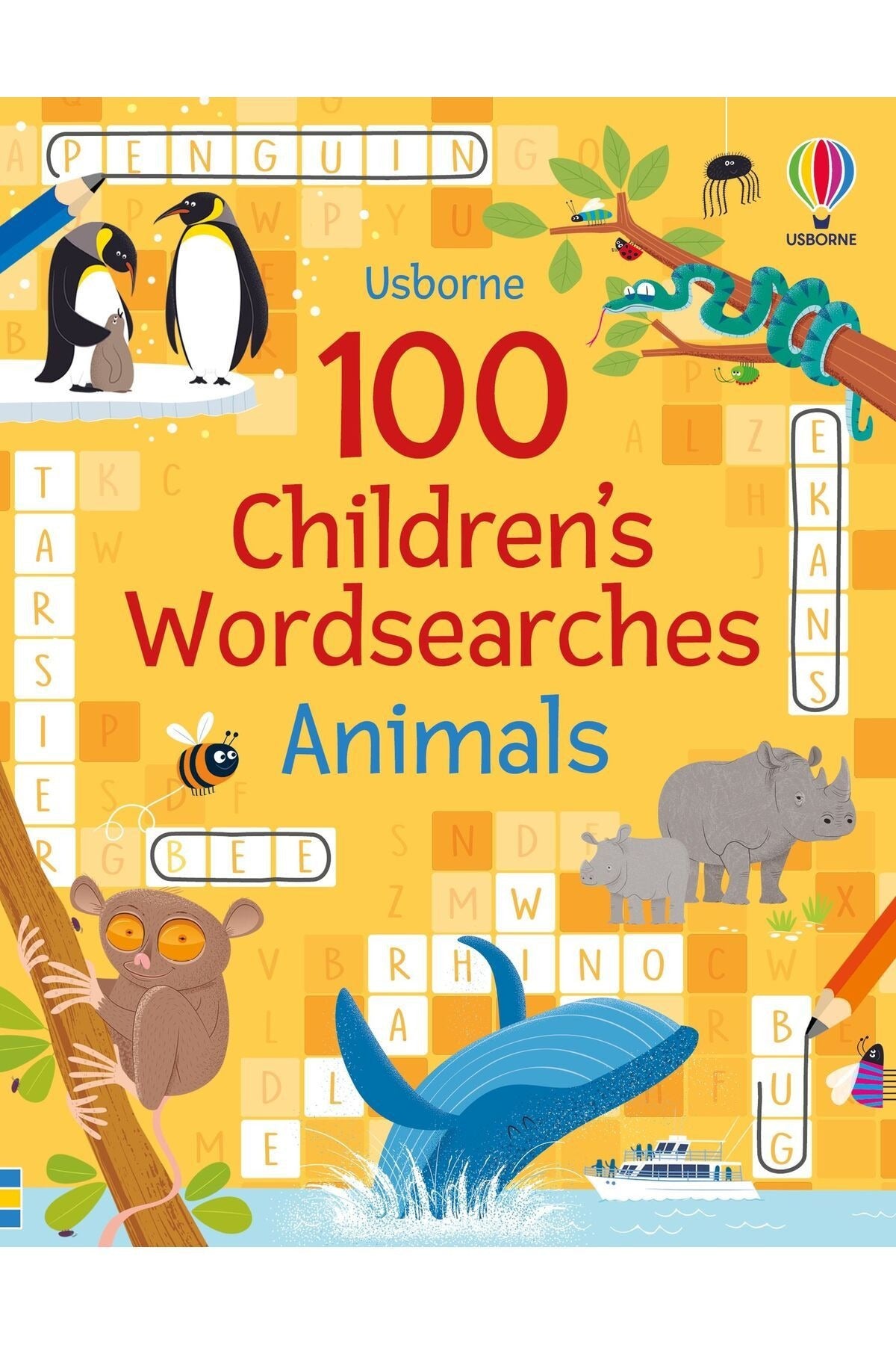 100 Children's Wordsearches: Animals | Usborne (Ciltsiz)