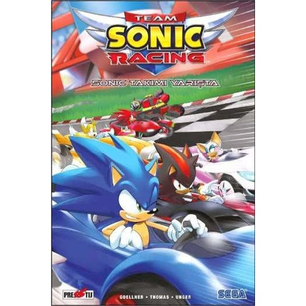 Team Sonic Racing - Sonic Takımı Yarışta | Presstij Kitap (İnce Kapak)