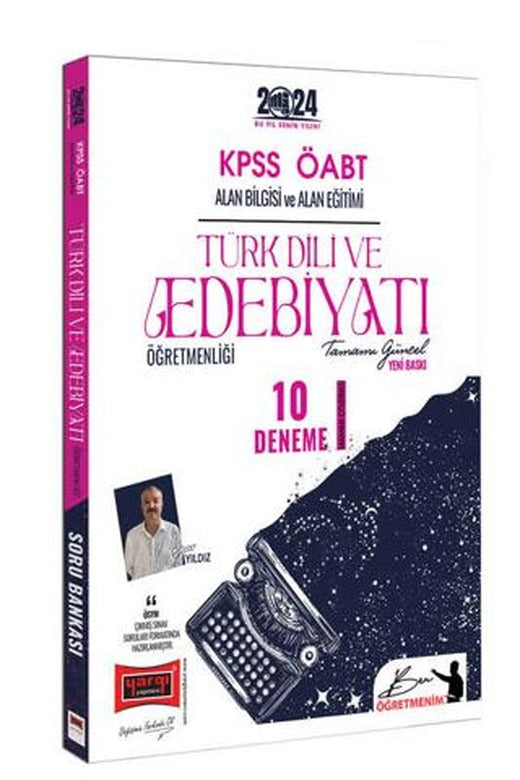 2024 ÖABT Türk Dili ve Edebiyatı Tamamı Çözümlü 10 Deneme Sınavı | Yargı Yayınevi (Ciltsiz)
