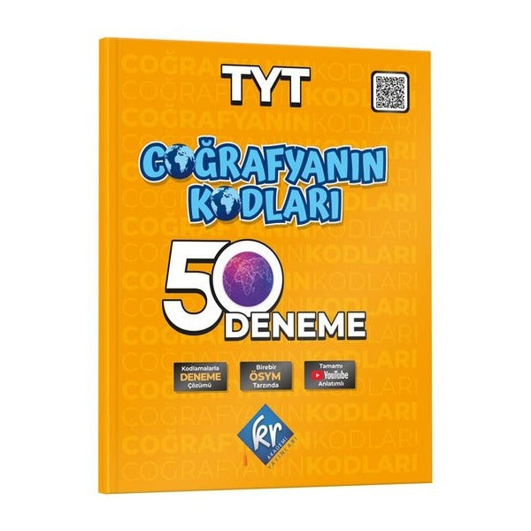 Coğrafyanın Kodları TYT Coğrafya Çözümlü 50 Deneme | KR Akademi (İnce Kapak)