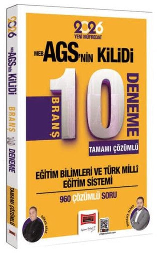 2026 Eğitim Bilimleri MEB-AGSnin Kilidi Tamamı Çözümlü 10 Branş Deneme | Yargı Yayınevi (Ciltsiz)