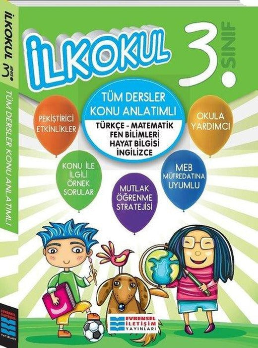 3.Sınıf Tüm Dersler Konu Anlatımlı | Evrensel İletişim Yayınları (İnce Kapak)