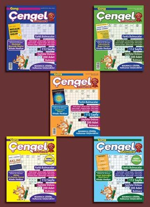 Gong Çengel 5’Li Set 2 | Maxi Yayıncılık (Ciltsiz)