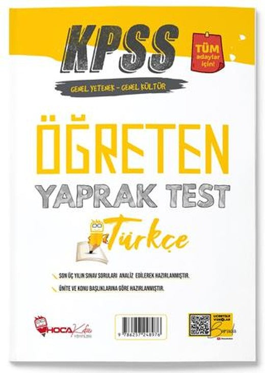 Hoca Kafası KPSS Türkçe Öğreten Yaprak Test