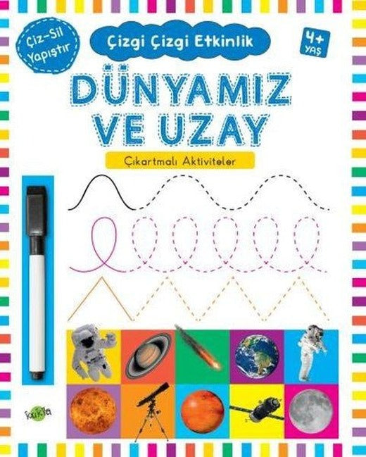 Dünyamız ve Uzay Çıkartmalı Aktiviteler 4 Yaş | Kukla (İnce Kapak)