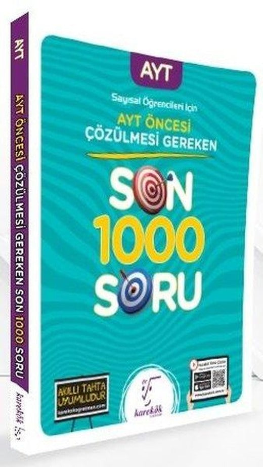 AYT den Önce Çözülmesi Gereken Son 1000 Soru(Sayısal) | Karekök Eğitim Yayın (İnce Kapak)