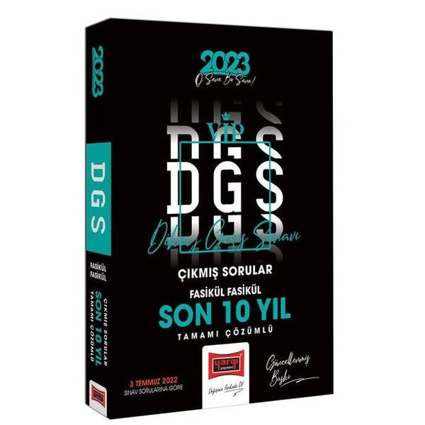 2023 DGS Son 10 Yıl Tamamı Çözümlü Fasikül Fasikül Çıkmış Sınav Soruları | Yargı Yayınları (İnce Kapak)