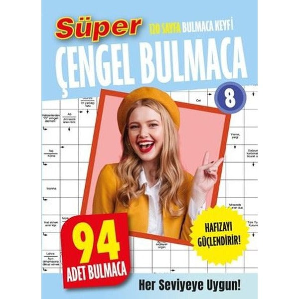 Süper Çengel Bulmaca 8 | Dokuz Yayınları (İnce Kapak)