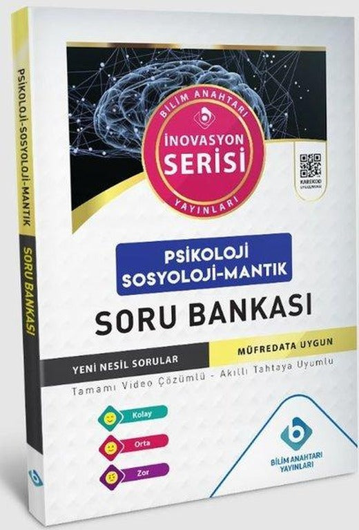 Psikoloji - Sosyoloji - Mantık Soru Bankası | Bilim Anahtarı Yayınları (İnce Kapak)