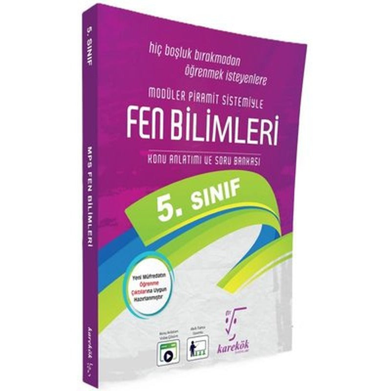 5. Sınıf Fen Bilimleri Mps (Modüler Piramit Sistemi) | Karekök Eğitim Yayın (İnce Kapak)