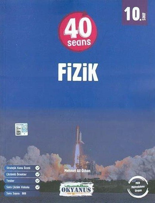 10.Sınıf 40 Seans Fizik | Okyanus Eğitim (İnce Kapak)