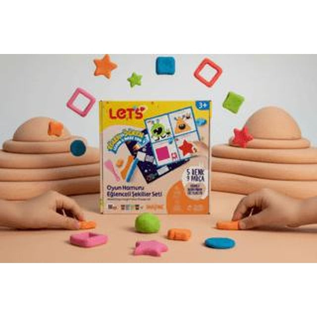 Let's Eğlenceli Şekiller Oyun Hamuru Matı Seti | Lets