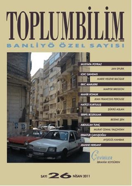 Toplumbilim Sayı 26 - Banliyö Özel Sayısı | Bağlam Yayınları (Ciltsiz)